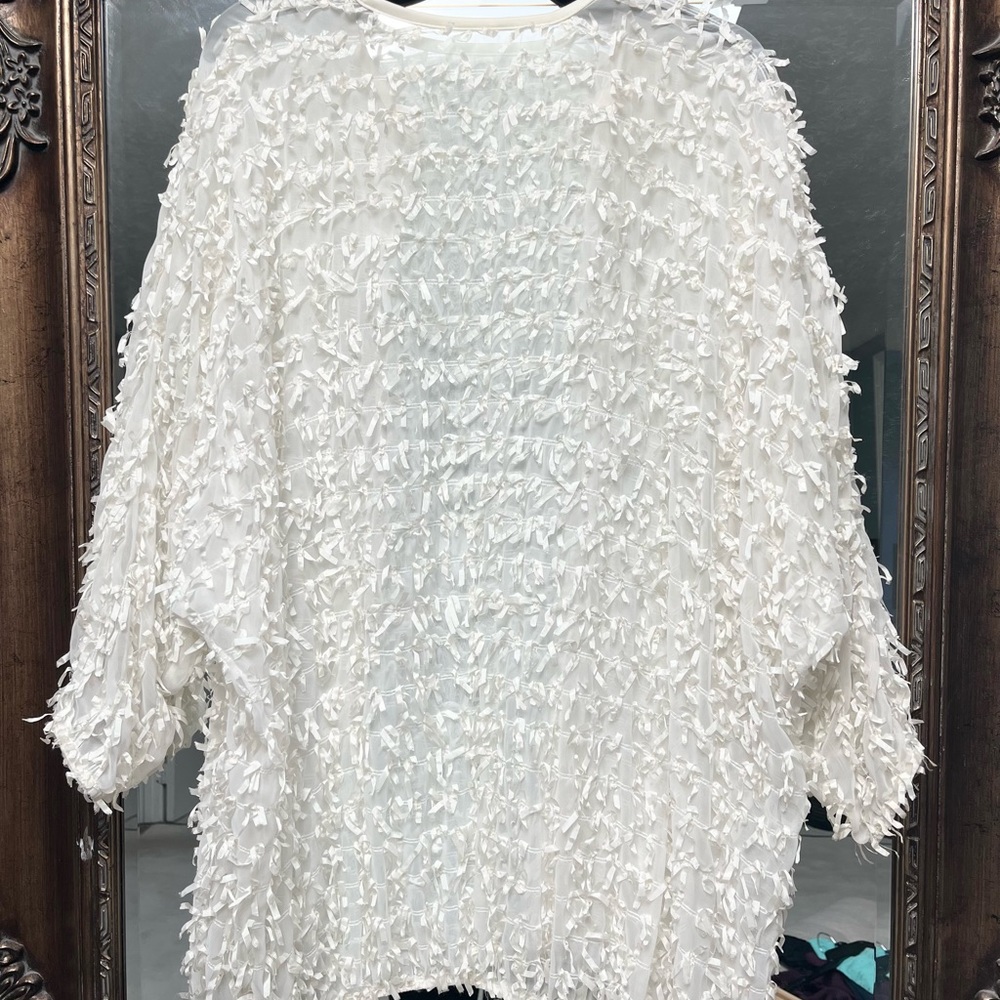 Vintage Oscar de la Renta feminine cover up shawl sweater swiftie - Picture 4 of 4